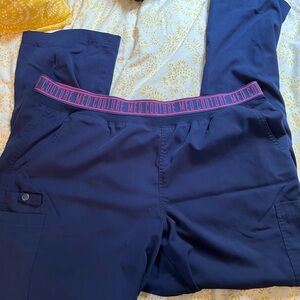 Med couture women’s yoga scrub pant navy blue XL
